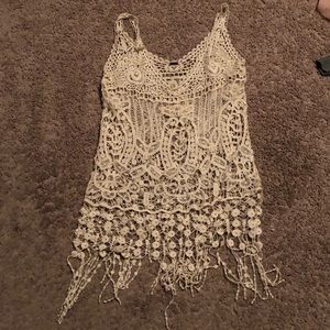 lacy tank top